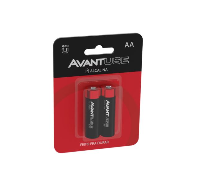 Pilha Alcalina AA com 2 Unidades Avant