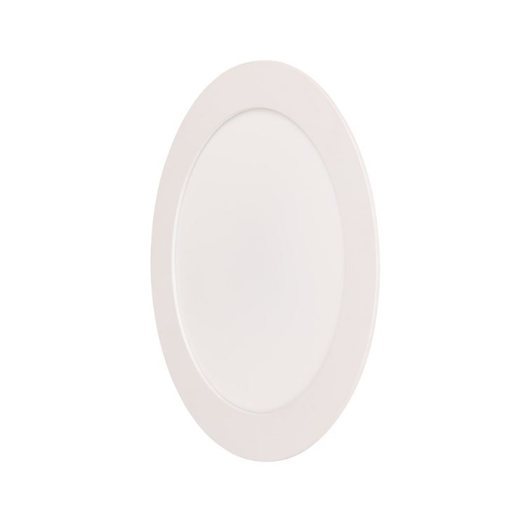 Painel Led Play Embutir Redondo 12w 3000k Branco Blumenau