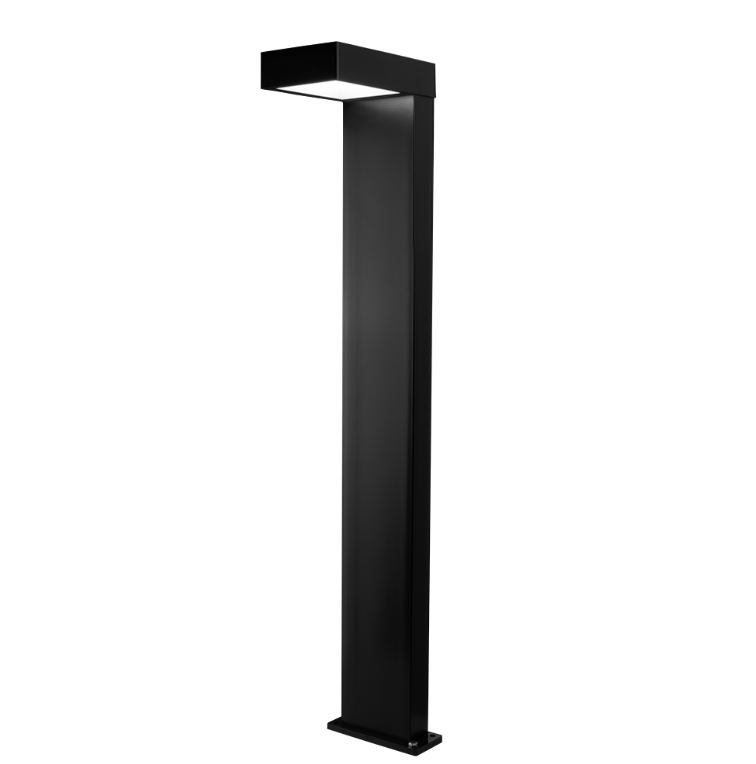 Balizador Led Lino Solar 5w 3000k Preto Blumenau