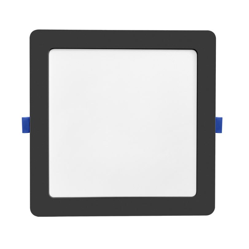 Painel LED Play Embutir Quadrado 18w 3000k Preto Blumenau