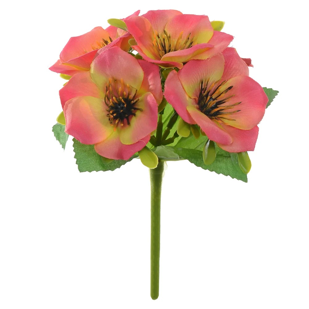 Buque Clivia X5 Salmão 21cm Florarte