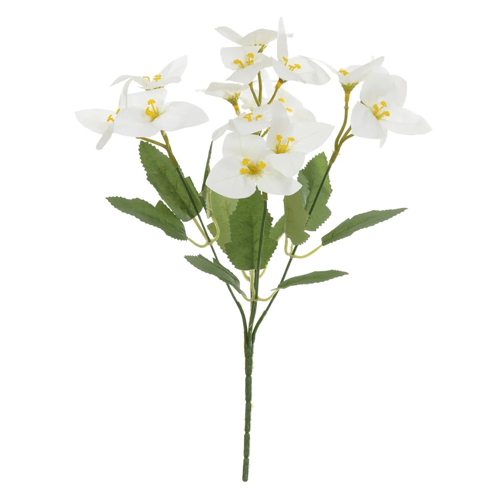 Buque Bougainville Real Toque X15 Branco 35cm Florarte