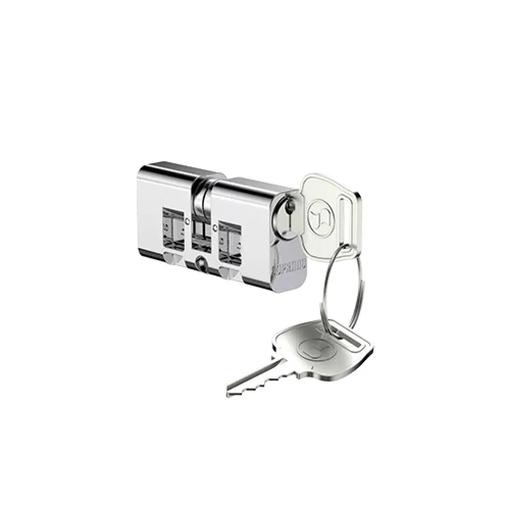 Cilíndro para Fechadura 53mm com 2 Chaves Soprano