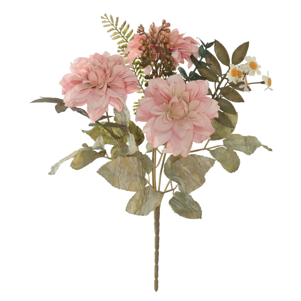 Buque Dalia X6 Rosa 2T Outono 32cm Florarte