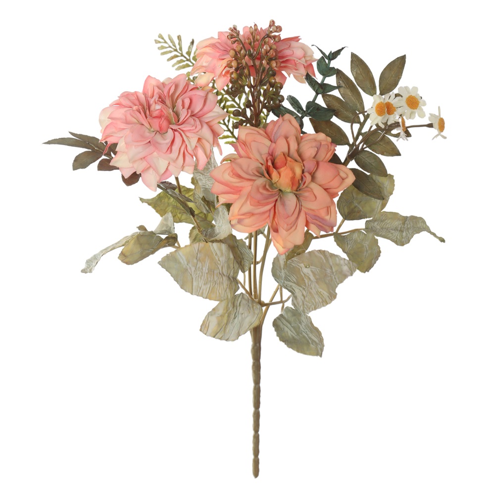 Buque Dalia X6 Pessego outono 32cm Florarte