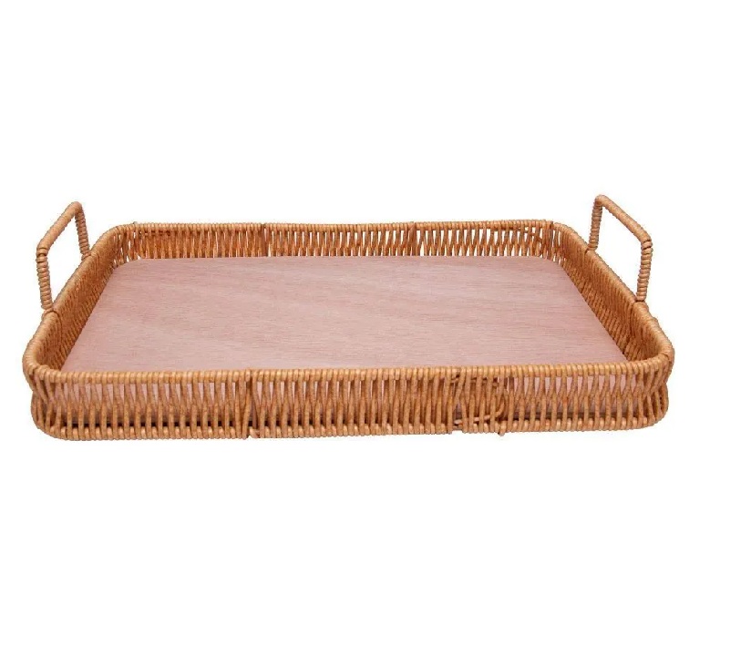 Bandeja Retangular Com Alça Kali 30Cm Lyor