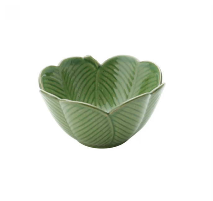 Centro de Mesa de Cerâmica Banana Leaf VerdeLyor
