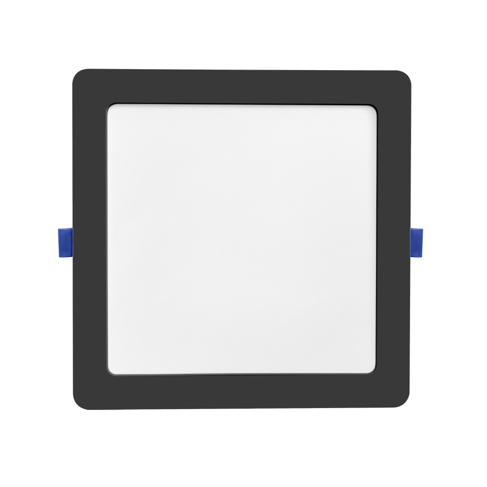 Painel LED Play Embutir Quadrado 18W 6500K Preto Blumenau