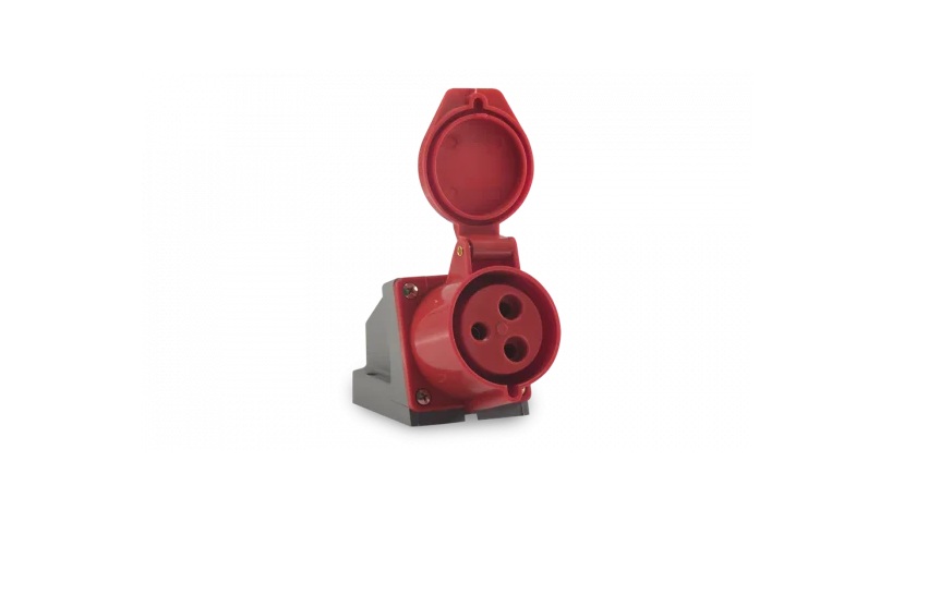 Tomada Sobrepor 3P+T 32A 9H Vermelho Soprano