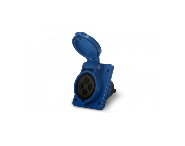 Tomada De Embutir 2P+T 16A 6H Azul Soprano