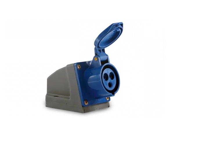 Tomada Sobrepor 3P+T 32A 9H Azul Soprano