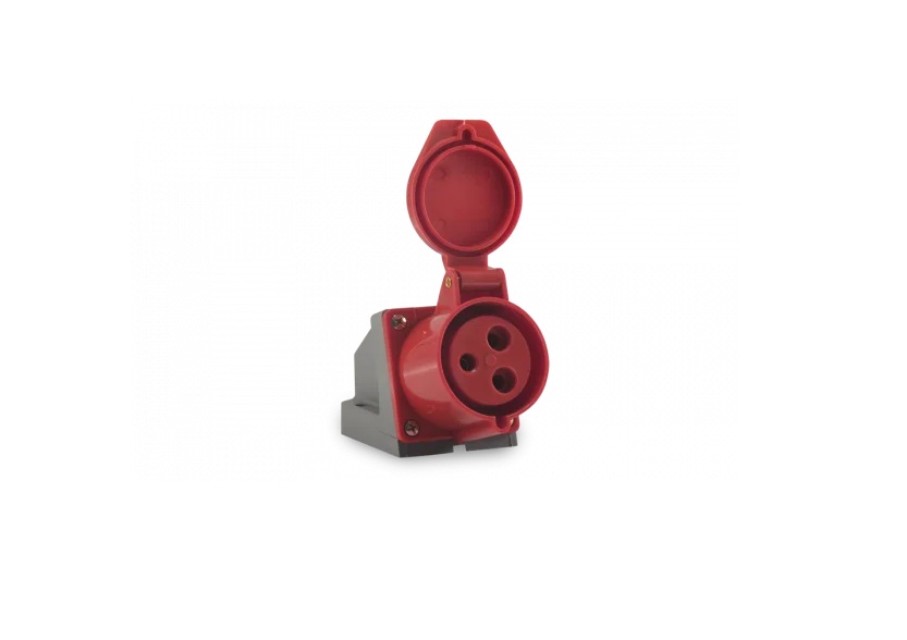 Tomada Sobrepor 2P+T 32A 9H Vermelho Soprano