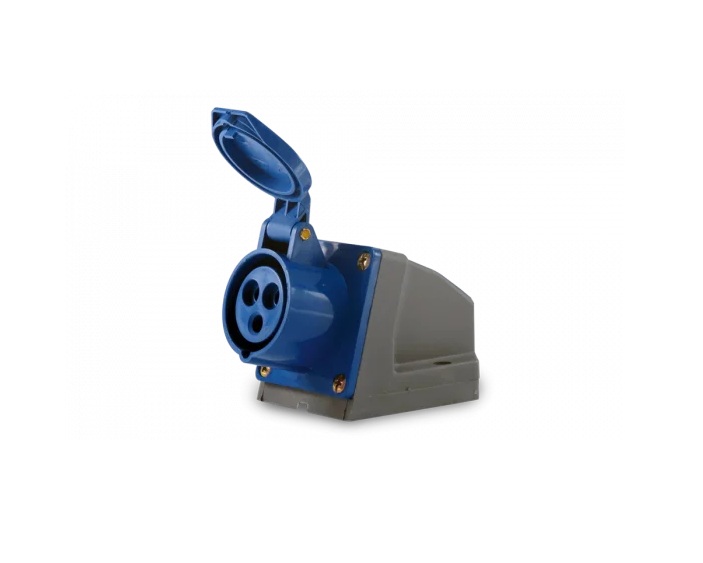 Tomada Sobrepor 3P+T 16A 9H Azul Soprano
