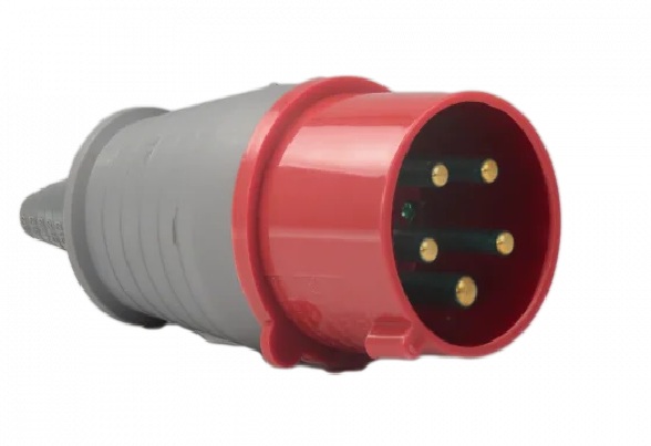 Plugue 16A 3P+N+T 380V Vermelho Soprano