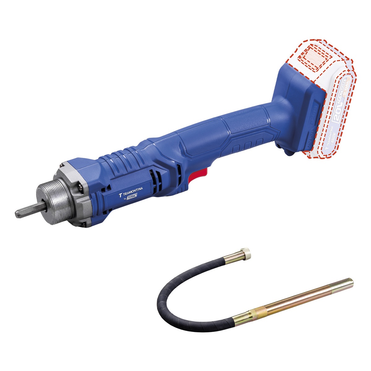 Vibrador de Concreto 2300Rpm 20v Tramontina by Total