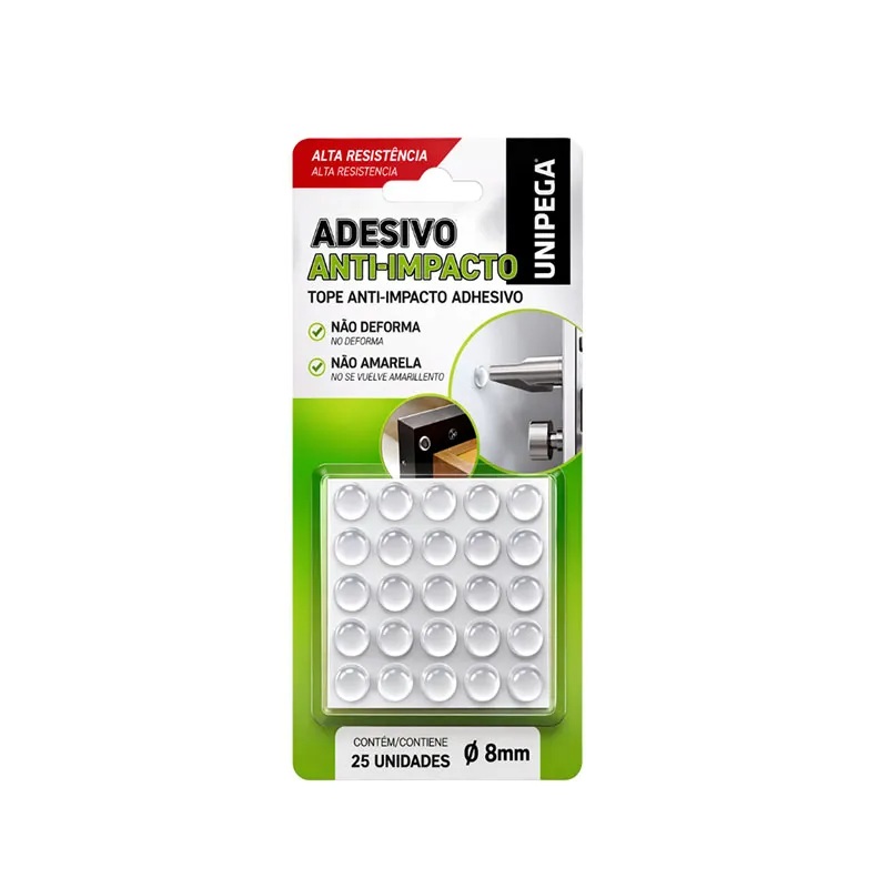 Adesivo Anti-Impacto Pequeno 8mm Unipega