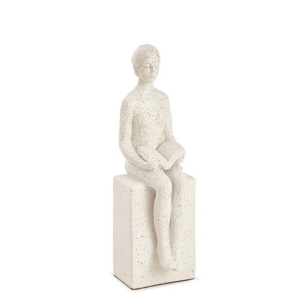Escultura Decorativa Mulher Em Poliresina 20cm Mart