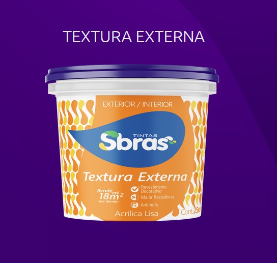 Textura Acrilica Externa 25Kg Branco Sbras