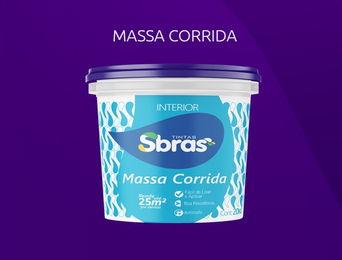 Massa Corrida PVA 20Kg Sbras