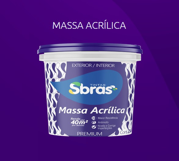 Massa Acrilica 20Kg Sbras