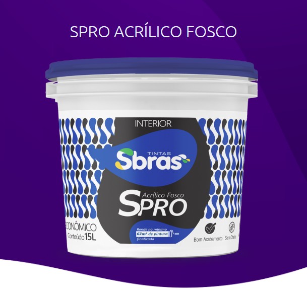 Tinta Acrilica Spro Branco Neve 3,6 Litros Sbras