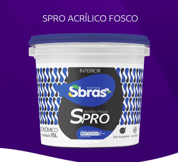 Tinta Acrilica Fosco Spro Banco Gelo 15 Litros Sbras