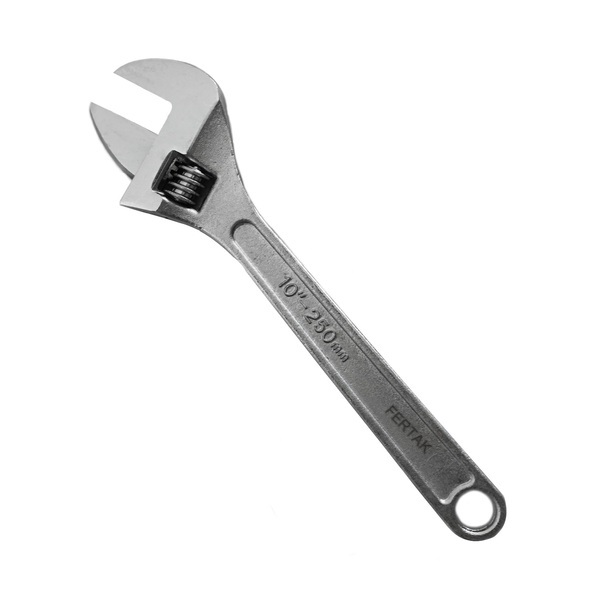 Chave Inglesa Ajustável em Aço Carbono 10” Polegadas Fertak