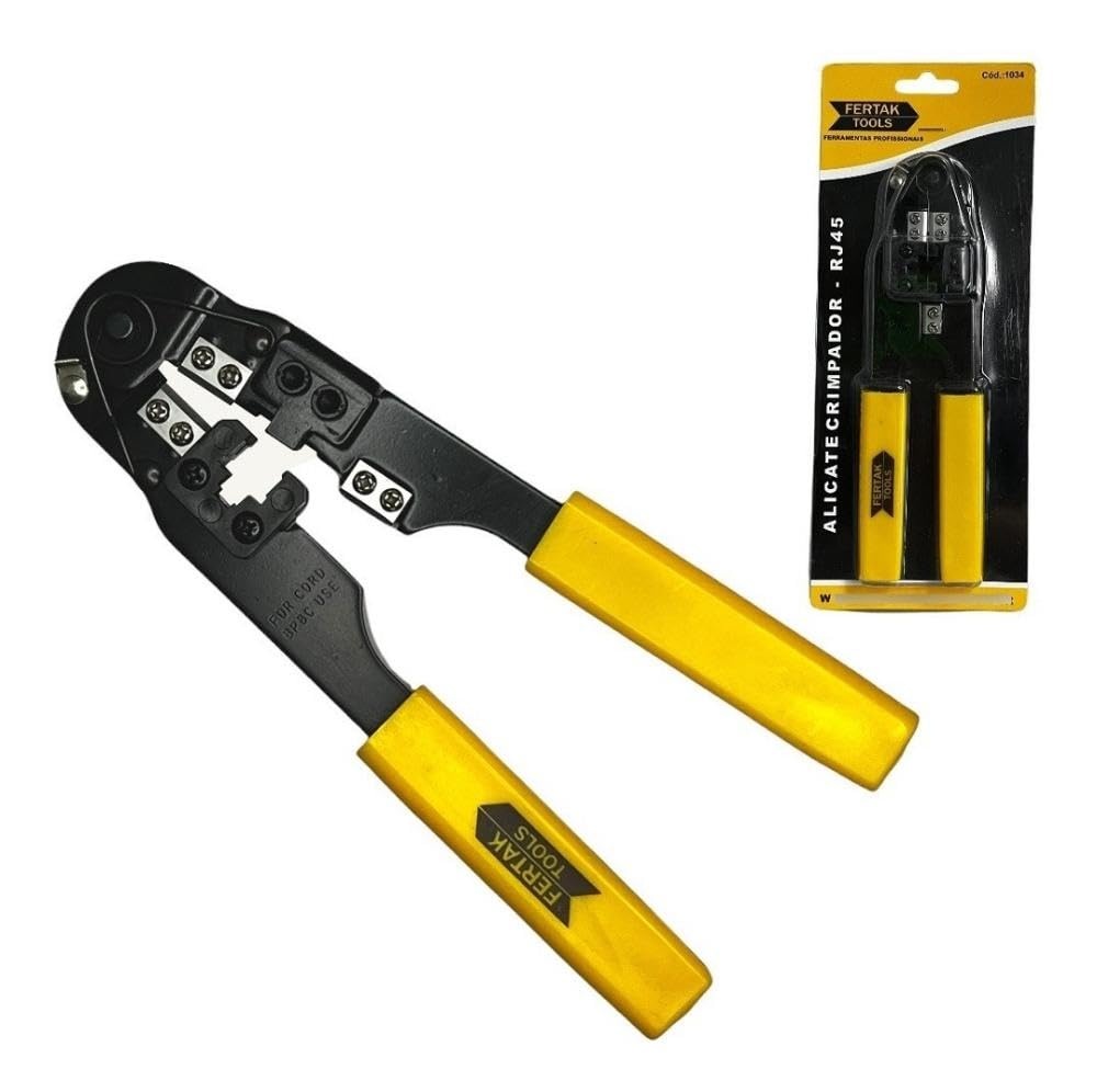 Alicate Grimpador Para Cabo de Rede RJ45 Fertak