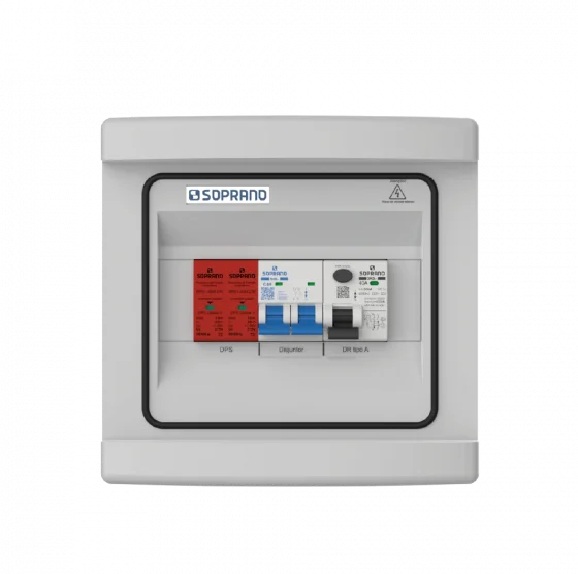 Quadro De Proteção Para Carregador Veicular 7,4kw 32A Soprano