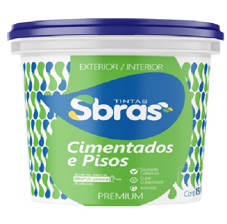Tinta Piso Vermelho Segurança 15 Litros Sbras