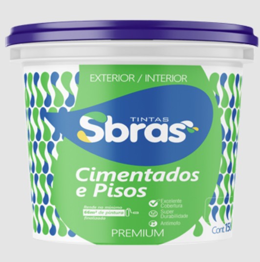 Tinta Piso Verde 15 Litros Sbras