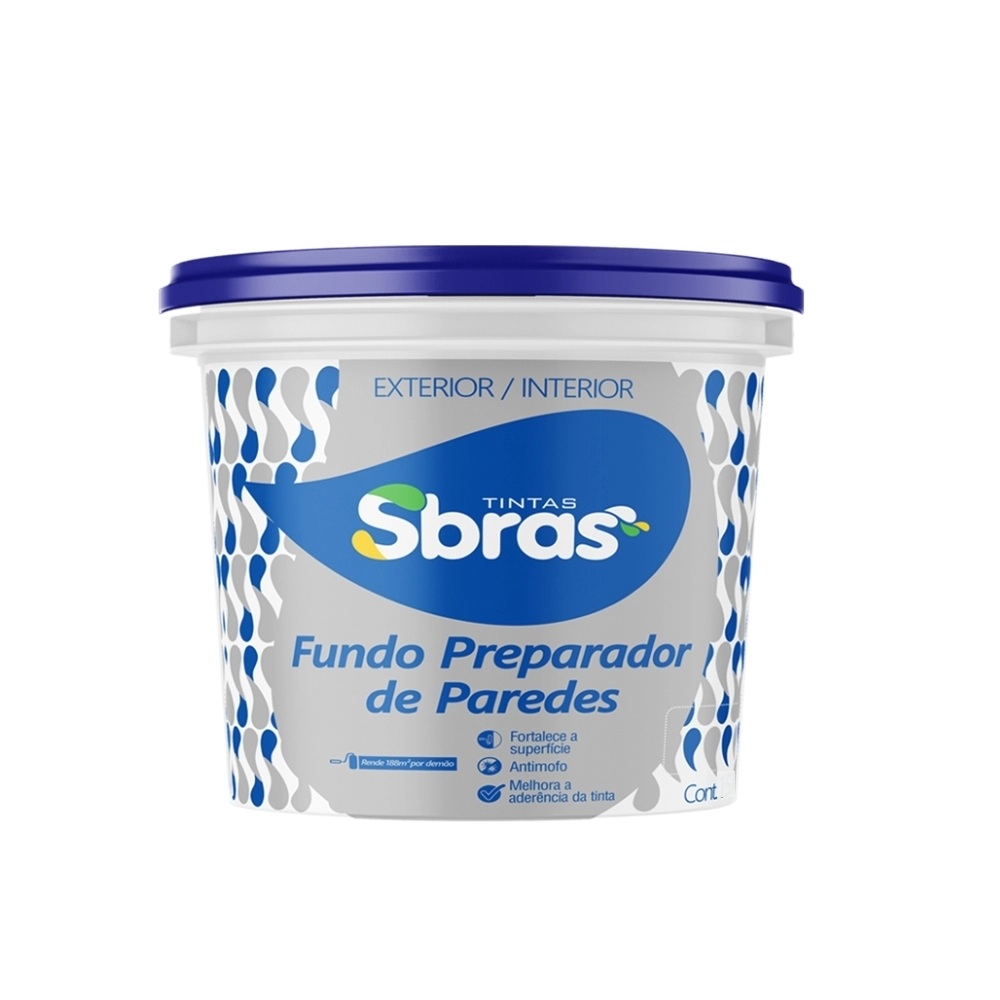 Fundo Preparador Parede 3 Litros Sbras