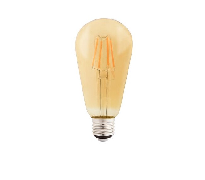 Lâmpada Led de Filamento ST64 4W 2200K Vidro Âmbar Tramontina