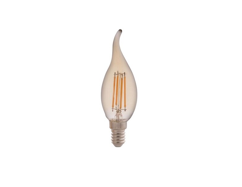 Lâmpada Led de Filamento Vela Chama CF35 4W 2200K Âmbar Tramontina