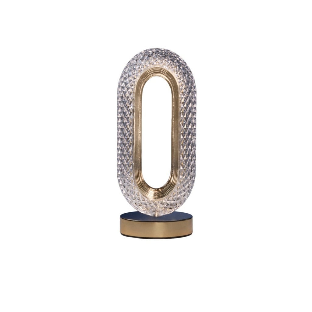 Luminária de Mesa LED Celeste Oval 5W Dourado Blumenau