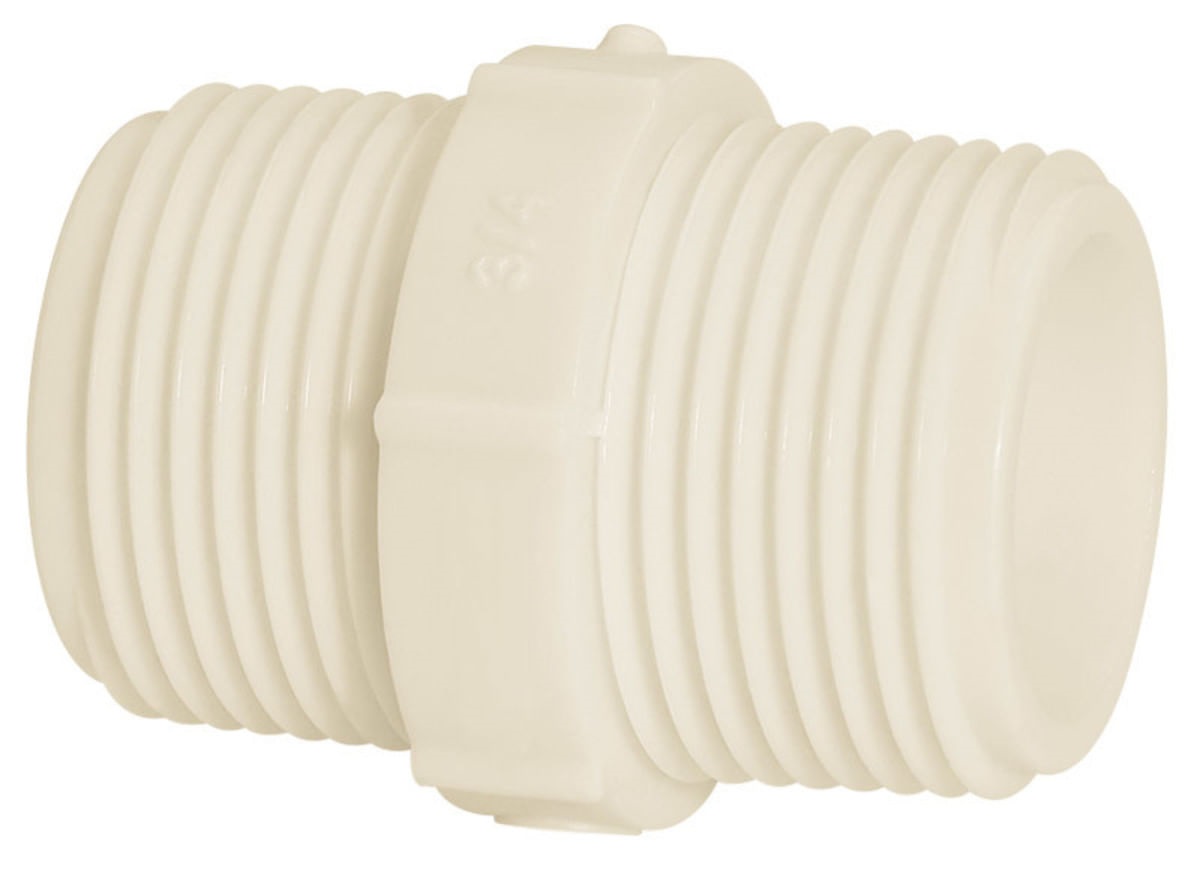Niple C/rosca de 3/4 Branco Amanco