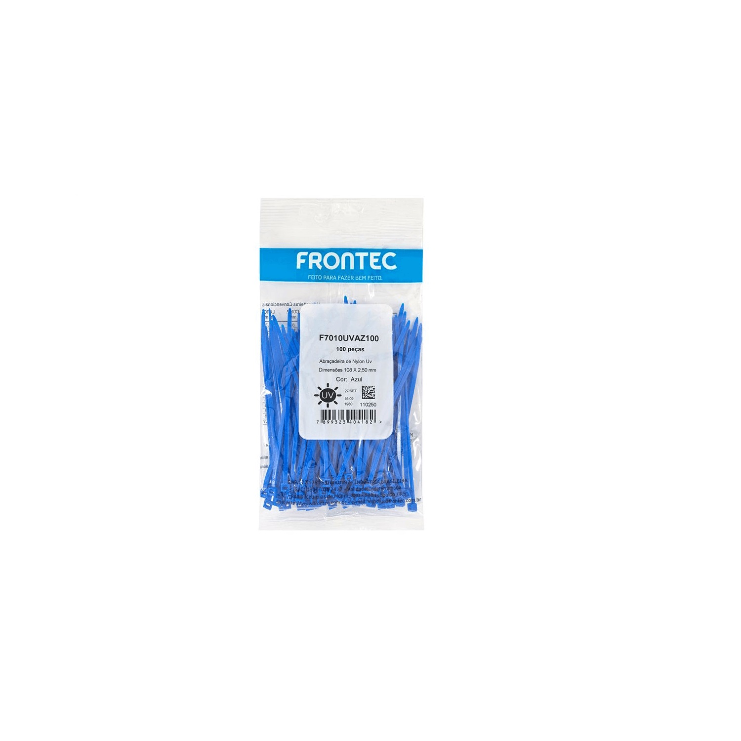 Abracadeira Azul 151x3,7 C/100 Frontec