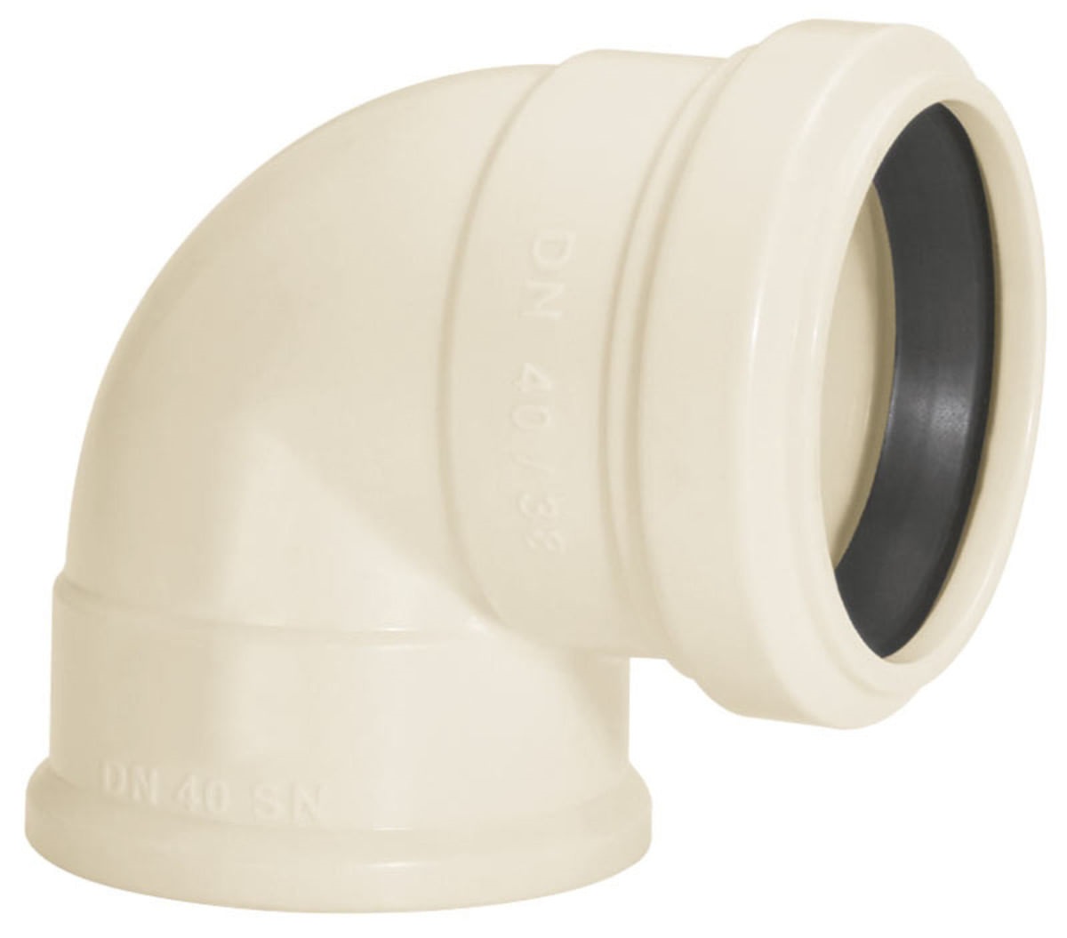 Joelho 90° 40mm Para Esgoto Com  Anel  Amanco