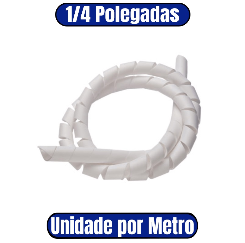 Tubo Espiral 1/4” Branco Frontec