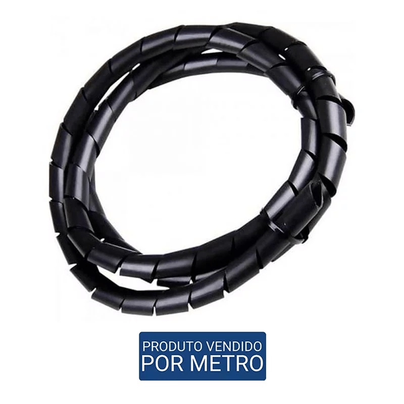 Tubo Espiral 1” Preto Frontec