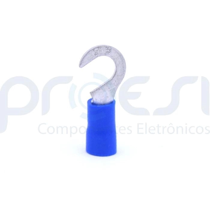 Terminal Pre-isolado Azul Gancho