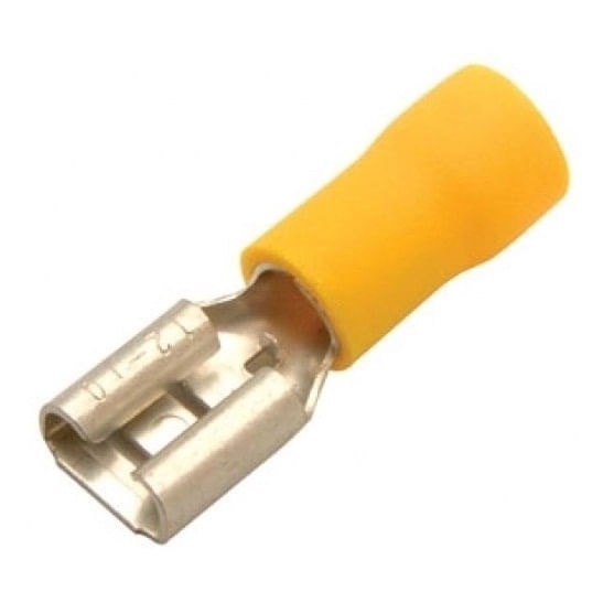 Terminal Pre-isolado Amarelo Femea 6-6