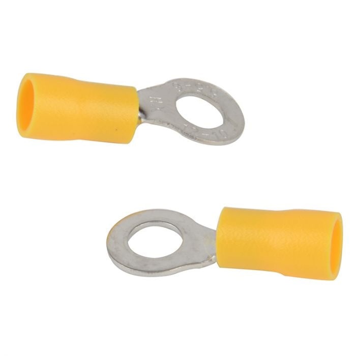 Terminal Pre-isolado Olhal 25mm Amarelo