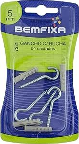 Gancho Zincado 3,0x50 c/ Bucha 05mm
